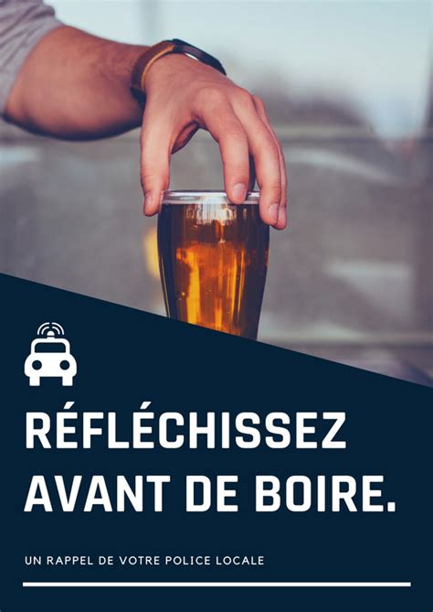 Affiche de prévention sur l alcool modèles gratuits Canva