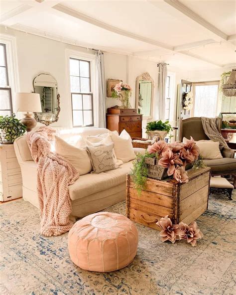 Neutral Living Room With Spring D Cor Soul Lane