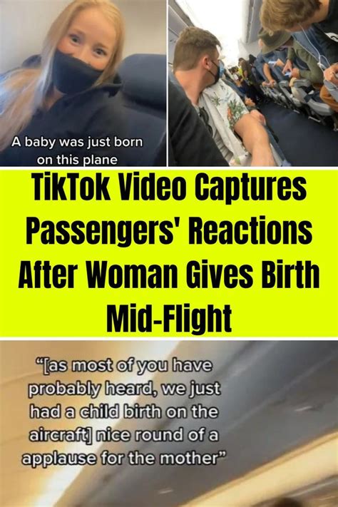 Tiktok Video Captures Passengers Reactions After Woman Gives Birth Mid