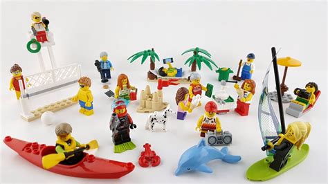 Lego City 60153 People Pack Fun At The Beach Lego Fast Build Youtube