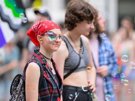 Women At The Vienna Pride On Wiener Ringstrasse Editorial Photo Image