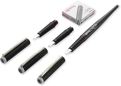 Pluma Fuente Rotring Set De Caligrafía 11 Piezas negro Amazon mx