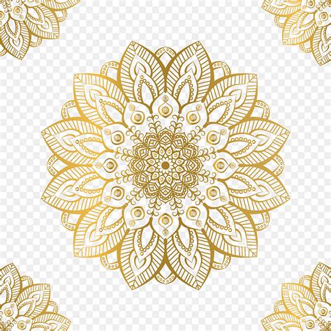 Luxury Ornamental Mandala Vector Hd PNG Images Luxury Golden