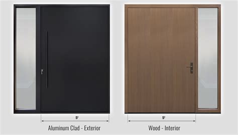 Aluminum Clad Wood Entry Doors Custom Modern Doors By Glenview Doors