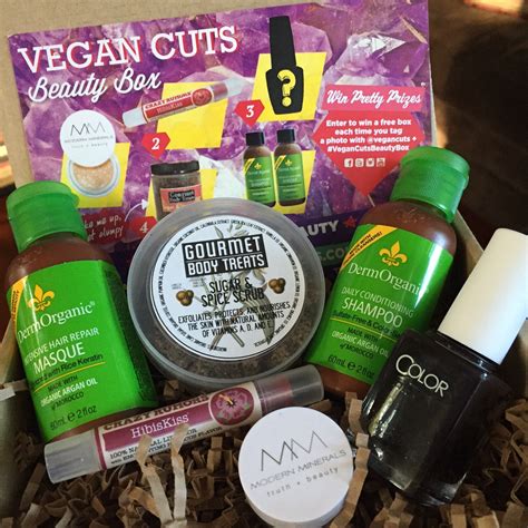 January 2015 Vegan Cuts Beauty Box Review Vegan Beauty Review Vegan