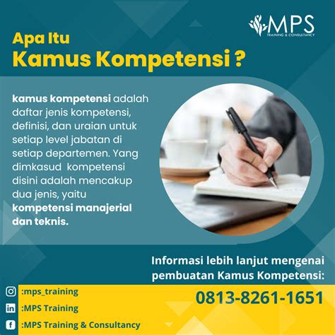 KAMUS KOMPETENSI APA ITU MPS Training Consultancy