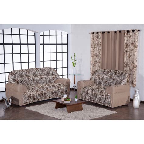 Capa De Sofa 2 E 3 Lugares Malha Gel Estampada Lisa Shopee Brasil