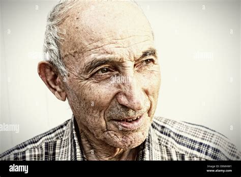 Thoughtful Elderly Man Stock Photo Alamy