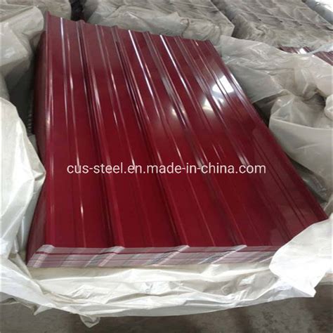 Ecuador Prepainted Corrugated Steel Roof Sheet Color Coated Steel Sheet