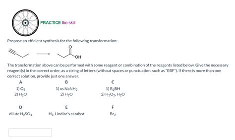 Practice The Skill Propose An Efficient Synthesis For Chegg