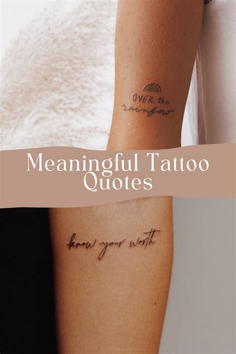 Meaningful Tattoo Quotes Phrases Tattoo Glee