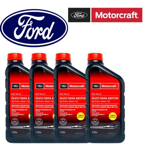 Kit troca de óleo Ka 2014 À 2021 4 Litros 5w20 FORD Motorcraft e filtro