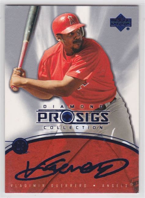 2004 Upper Deck Diamond Collection Pro Sigs 58 Vladimir Guerrero For