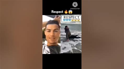 Cristiano Ronaldo Reaction Respect Shorts Viral Ronaldo Youtube