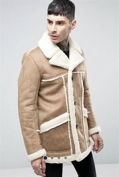 Asos Faux Shearling Overcoat Gem