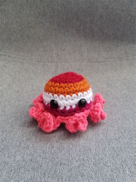 LGBT Lesbian Crochet Octopus Etsy