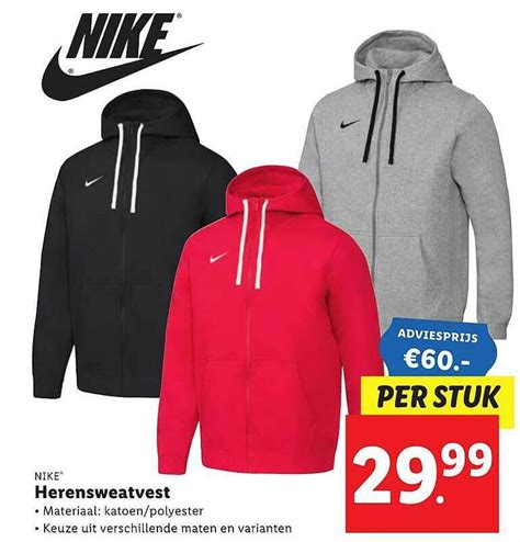 Nike Herensweatvest Aanbieding Bij Lidl