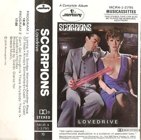 Scorpions Lovedrive 1979 Dolby Cassette Discogs