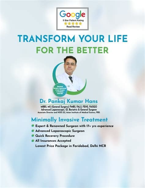 Laparoscopic Surgeon Dr Pankaj Kumar Hans