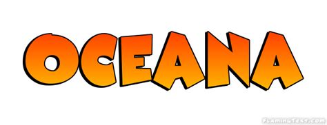 Oceana Лого Бесплатный инструмент для дизайна имени от Flaming Text