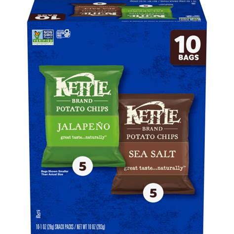 Kettle Brand Sea Salt And Jalapeno Kettle Potato Chips Variety