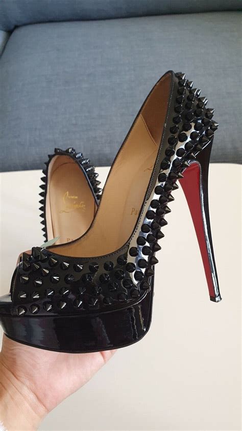 Christian Louboutin Lady Peep Spikes Size Gem