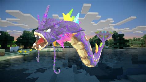 Minecraft Custom Gyarados Build Schematic D Model By Inostupid