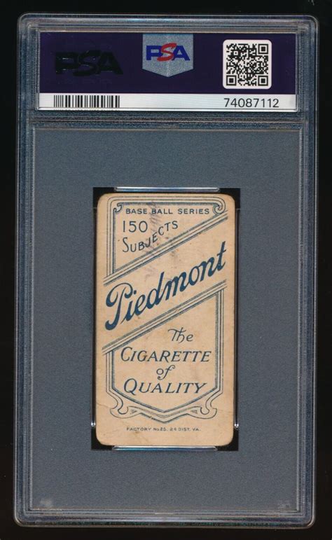 1909 11 T206 Fred Clarke Holding Bat Pittsburgh Piedmont 150 PSA 1 MK