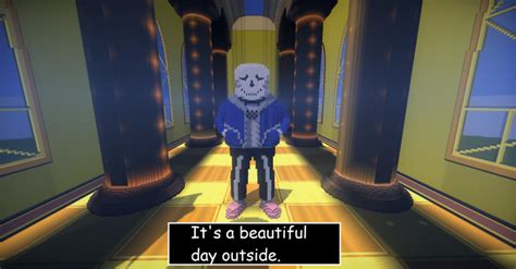 Undertale- Sans in the Judgement Hall Minecraft Project