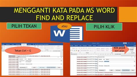 Cara Mengganti Kata Di Word Secara Massal Dan Otomatis Find And