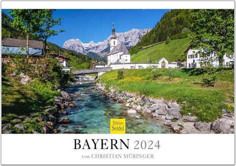 Edition Seidel Premium Kalender Bayern 2024 Format DIN A3 Wandkalender