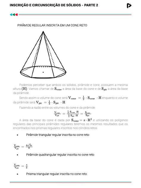Inscrição E Circunscrição De Sólidos - inscrição-e-circunscrição-de-sólidos---parte-2 | PDF | Triângulo ...