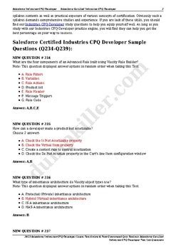 Salesforce Industries Cpq Developer Latest Test Online Pass