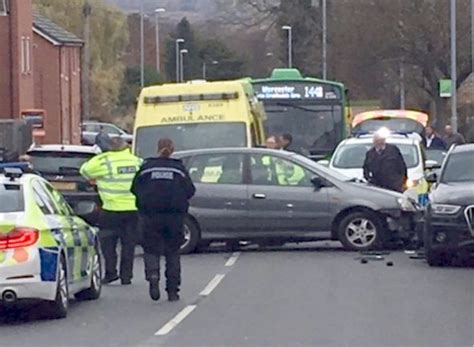 Two Taken To Hospital After A Crash In Bromsgrove This Morning