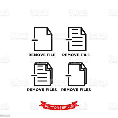 Remove File Icon In Trendy Flat Style File Icon Document Vector Icon Deleted File Icon Stock