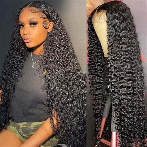 Amazon Maxine X Deep Wave Lace Front Wigs Human Hair