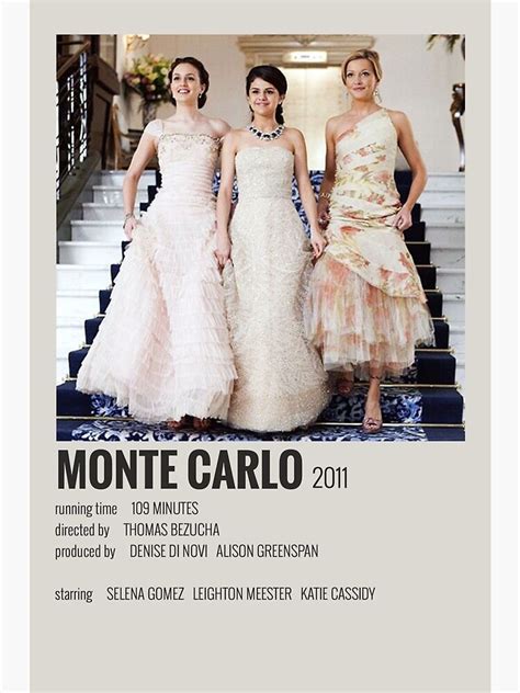 "Monte Carlo movie" Poster by dereksoriano24 | Redbubble