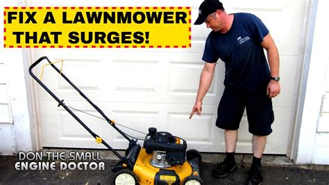 Husqvarna Lawn Mower Engine Surging