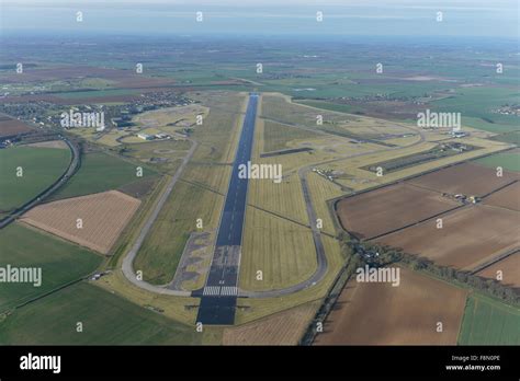 An aerial view of RAF Scampton in Lincolnshire, home of the Red Stock ...