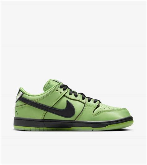 Nike Sb Dunk Low Pro X Powerpuff Girls Buttercup Fz Release