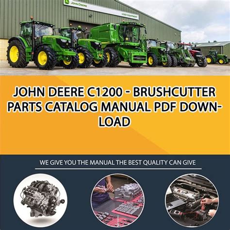 John Deere C1200 Brushcutter Parts Catalog Manual Pdf Download Service Manual Repair Manual