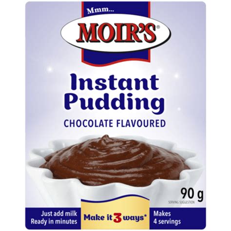 Moirs Instant Pudding Chocolate 90g Agrimark