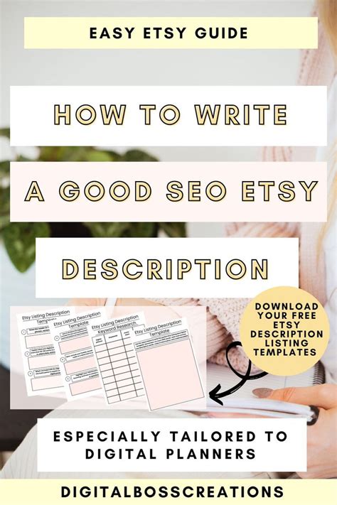 How To Write A Good Seo Etsy Listing Description For Digital Planners