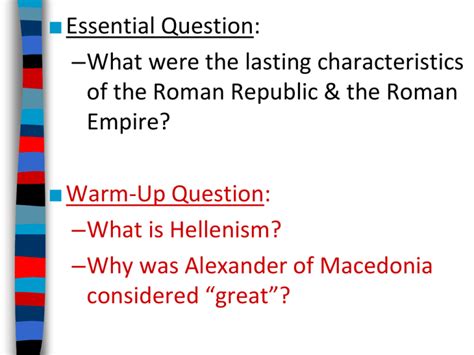 Roman Republic Powerpoint