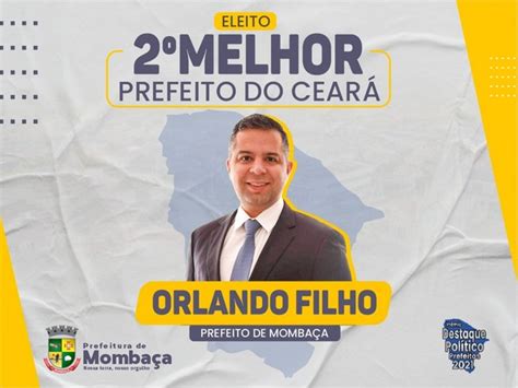 PREFEITO ORLANDO FILHO É ELEITO O 2º MELHOR PREFEITO DO ESTADO DO CEARÁ