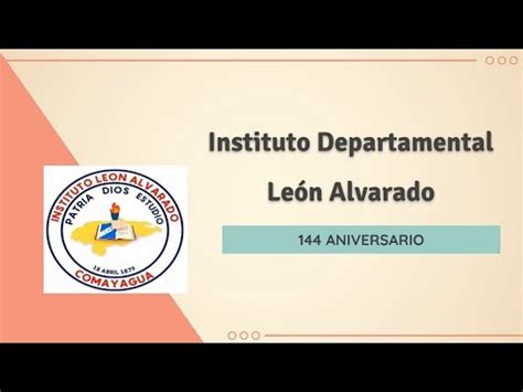 Aniversario Del Instituto Departamental Le N Alvarado Youtube