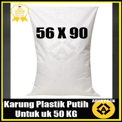 Jual Karung Beras Plastik Gabah Kg Ukuran X Cm Eceran Shopee