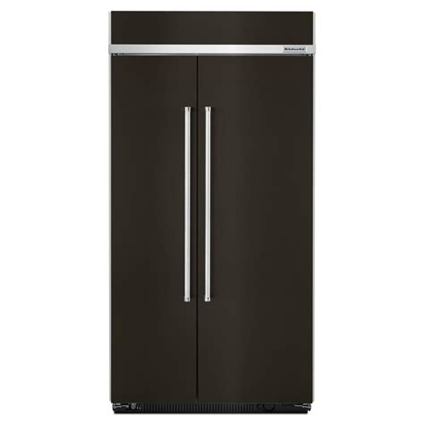 Samsung 245 Cu Ft Side By Side Refrigerator In Black Stainless Steel Rs25j500dsg The Home Depot