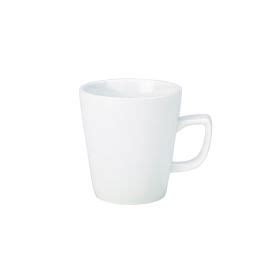 Genware Porcelain Compact Latte Mug 28 4cl 10oz 322131 Pack Of 6