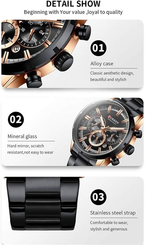 8355 Luxury Classic Business Quartz Men Watch 3atm Waterproof Large